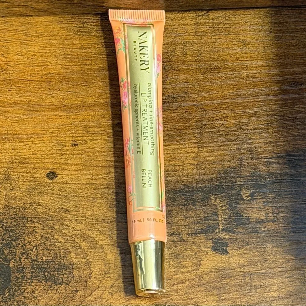 Nakery Beauty Duo: Plumping Lip Treatment + Peptide Liner/Lipstick Combo, NEW